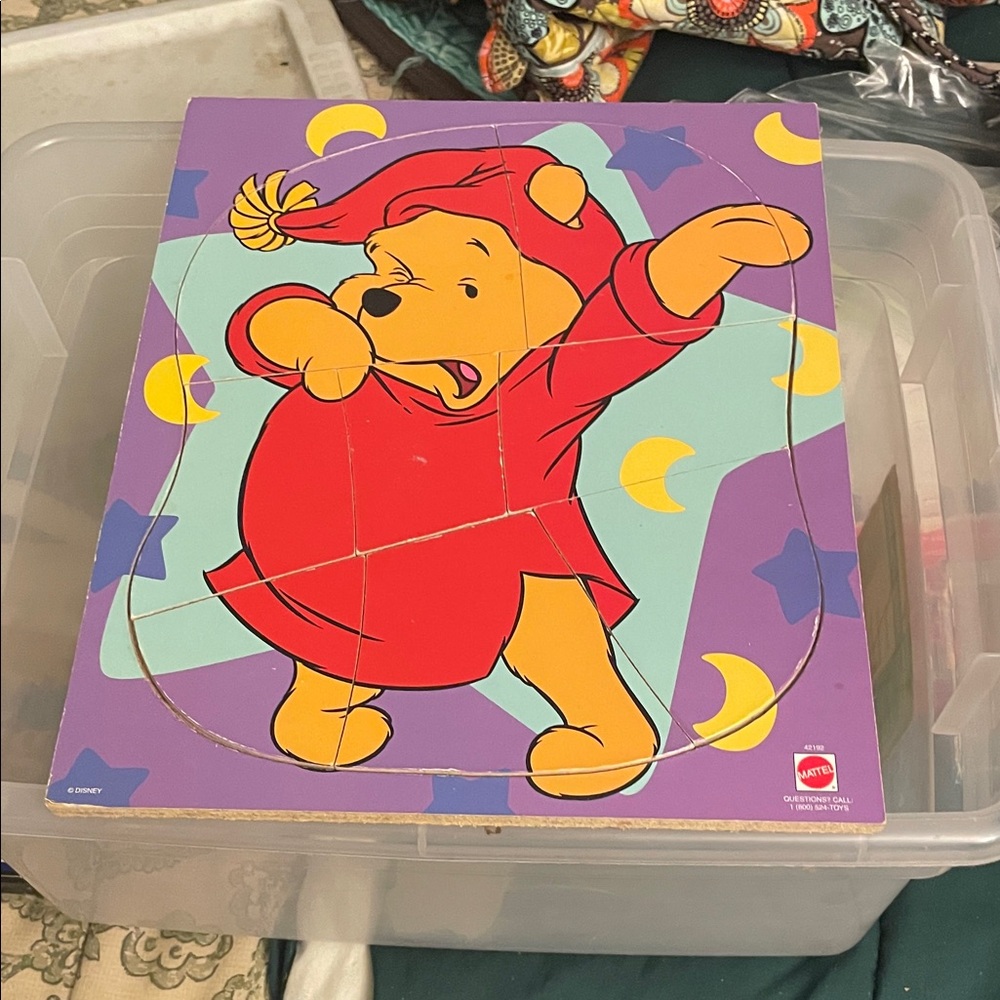 Mattel Puzzle with Red and Purple Design